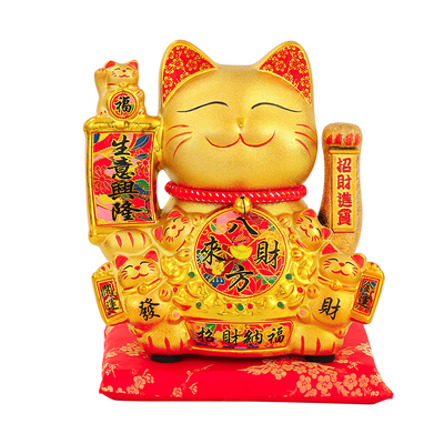 2025新款摇手招财猫摆件电动招手店铺前台开业礼品家居客厅发财猫