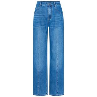 Navigare意大利小帆船薄款水洗牛仔裤女26夏季新款显瘦裤子直筒裤