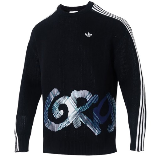 滔搏adidas阿迪达斯三叶草男子PLAID SWEATER毛衣套头衫KC0110