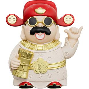 创意财神爷摆件店铺收银台前台装饰家居客厅开业大吉生意兴隆礼物