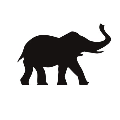 反光大象探索发现越野拉花车贴