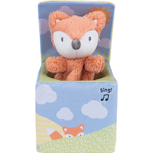 【自营】美国gund2022盒子里的狐狸毛绒公仔安抚玩具小狐狸音乐