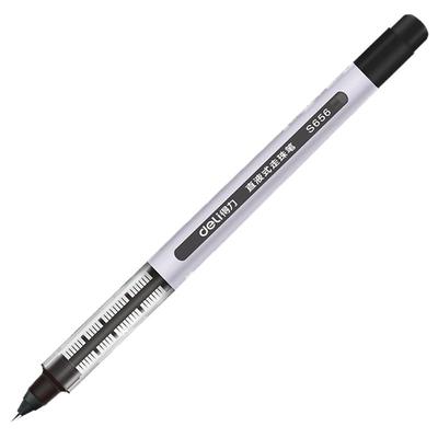 考试笔得力文具用品直液式走珠笔