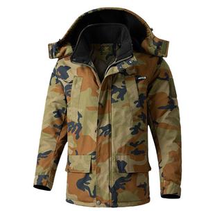 军大衣男正版迷彩大衣冬款加厚防泼水保暖棉衣棉服户外工作服棉袄