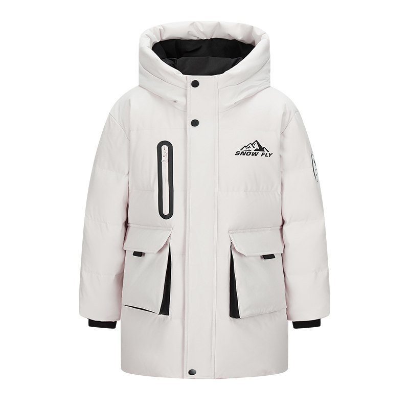 雪中飞儿童羽绒服中长款男女童