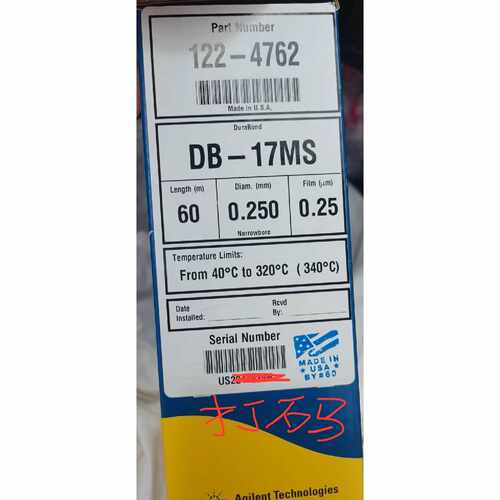 议价122-4762安捷伦J&W DB-17ms 气相色谱柱60m,0.25mm 0.25μm全