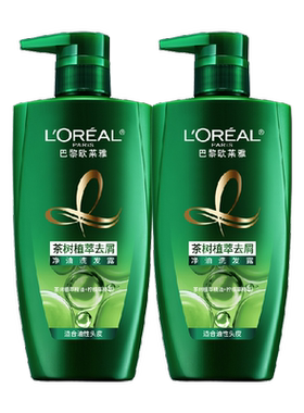 欧莱雅茶树控油去屑洗发水薄荷香