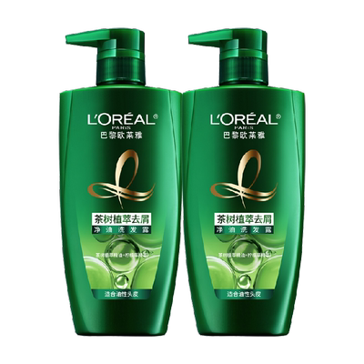 欧莱雅茶树洗发露去屑控油植萃养