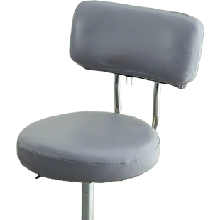 防水皮革圆形椅子套罩吧台升降旋转理发美容院高脚靠背坐垫座板凳