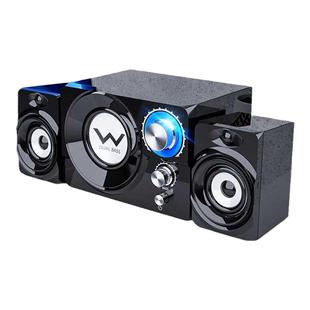 赛达电脑音响低音炮台式家用笔记本木质音箱有线桌面小型蓝牙2.1