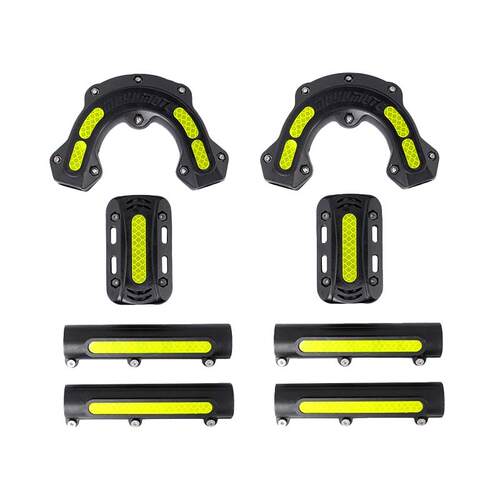 摩托车踏板车22mm护杠防摔块通用25mm保险杠缓冲保护胶套防摔胶垫