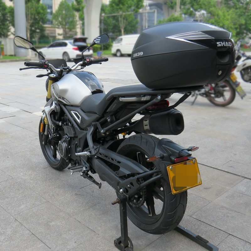 适用无极350AC复古后货架尾箱架载物架LX300-9改装尾架切割安装