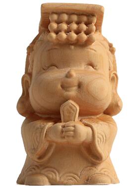 红木q版妈祖弥勒佛车饰品摆件