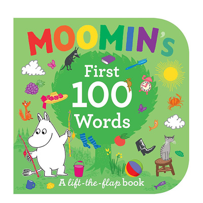 【现货】姆明的前 100 个字 Moomin's First 100 Words 艺术插画绘本 3岁+英文儿童故事英语早教 进口童书
