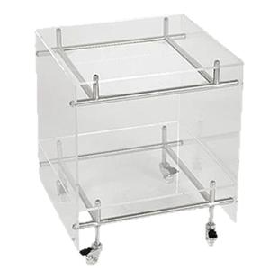 奈斯/复古网红ins风透明亚克力小推车可移动床头柜边几收纳置物架