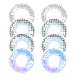 纯欲渐变冰葡萄美瞳大直径隐形眼镜一年抛半年抛高含水量透氧量高