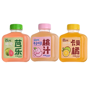 芭乐汁果汁饮料桃汁饮品网红小瓶装柠檬纤维蜜桃浓缩品达橘汁酸甜
