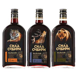 【自营】俄罗斯进口洋酒虎熊鹿养生植物配制酒果酒男士必喝礼盒装