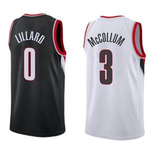 开拓者球衣杨瀚森0号利拉德安东尼艾顿麦科勒姆篮球服套装男队服