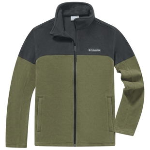 Columbia哥伦比亚户外男子简约立领时尚外套保暖舒适抓绒衣AE0560