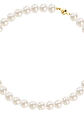 正圆施家珍珠项链女高级感