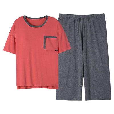 芬腾正品带胸垫睡衣女莫代尔薄款