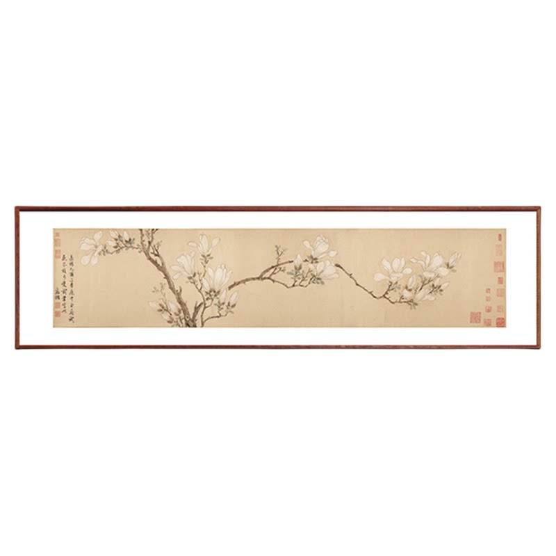 （白玉兰图）卧室床头挂画名家国画装饰画新中式艺术美学