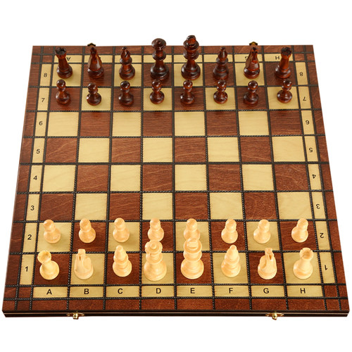 国际象棋磁性高档实木折叠棋盘儿童入门成人比赛专用特大号chess