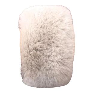 袖口毛毛真獭兔毛保暖防风高端袖口毛圈骑行挡风手环毛绒啪啪圈潮