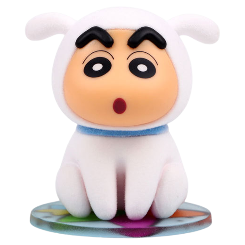 正版蜡笔小新盲盒2025新款可爱蜡笔小新绒重登场系列植绒手办礼物