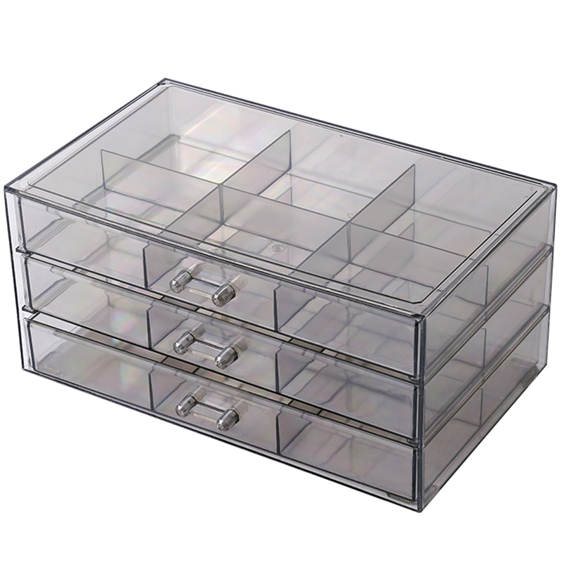 亚克力多层首饰盒耳环耳钉小饰品收纳盒珠宝盒家用多格分类整理盒