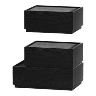 意式极简免安装轻奢积木矮柜床头柜高级感储物抽屉现代实木床边柜