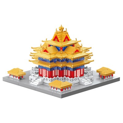 兼容乐高紫禁城故宫角楼建筑积木模型高难度巨大型拼装玩具男女孩