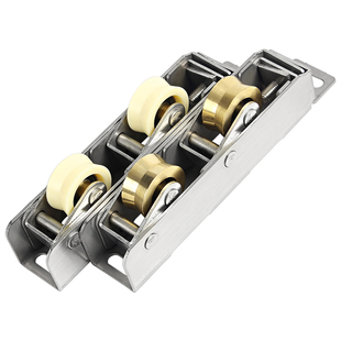 2个 承重型断桥铝门窗滑轮607080不锈钢玻璃推拉移门轨道轴承滚轮