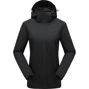 骆驼冲锋衣幻影黑男女同款户外羽绒内胆防风防水进藏登山服春外套