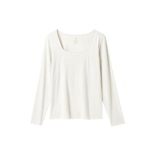 ubras带杯打底衫时尚方领低领内搭外穿秋衣肌底衣上衣女2025新款