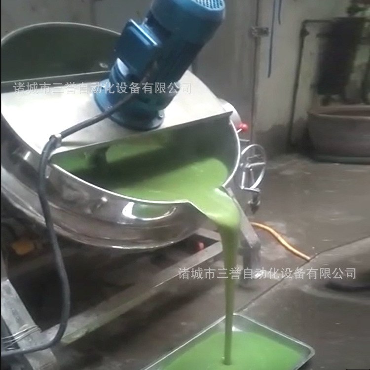 三誉全自动凉粉机 电加热100升-600升温控倾斜式搅拌凉粉设备
