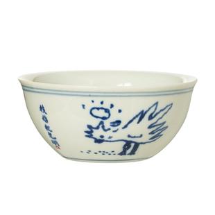 复古唐伯虎神鸟凤凰图小鸡啄米图陶瓷茶杯精致主人杯品茗杯单杯男