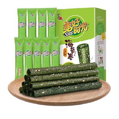 美好时光芝麻海苔卷零食独立包装