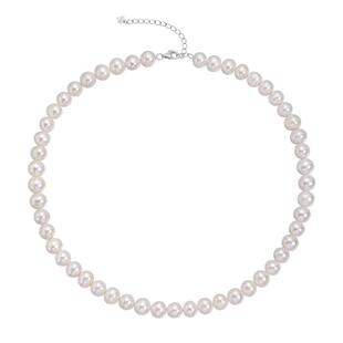 莱绅通灵珠宝 only系列 初心 925银淡水珍珠项链 全珠链
