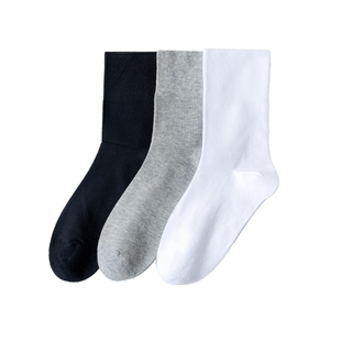 恒源祥松口袜子男秋冬加厚特大码肥佬袜纯棉女中老年加肥加大胖肿
