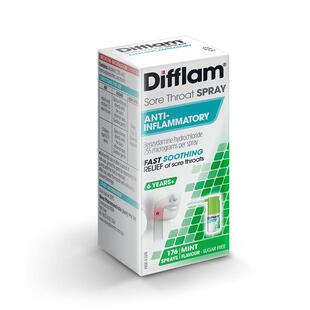 Difflam喉咙喷剂薄荷味30毫升进口原装缓解喷雾专用旗舰店喷喉