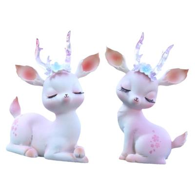 汽车摆件小仙鹿车载装饰用品