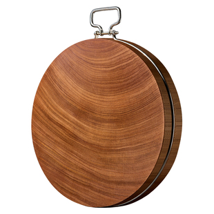 铁木菜板官方旗舰店正品铁木砧板抗菌防霉家用实木圆形整木切菜板