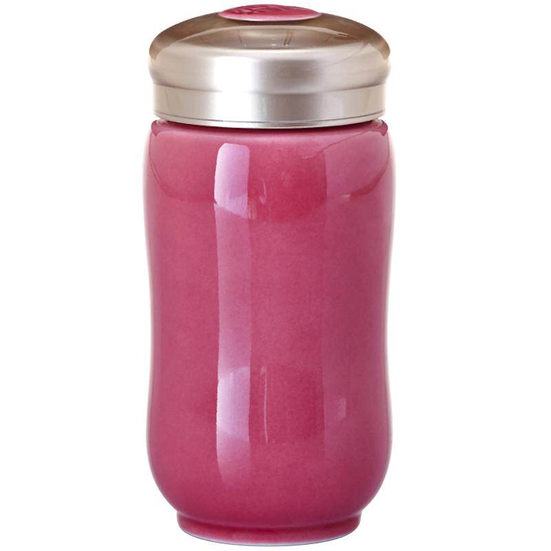 【圣诞礼物】乾唐轩活瓷水杯幸福随身杯礼盒随手杯女泡茶陶瓷杯子