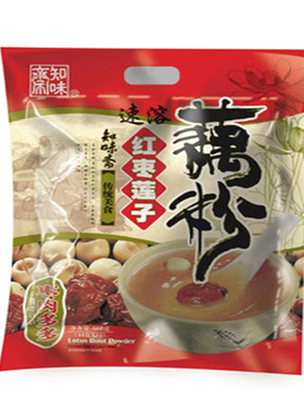 知味斋红枣莲子藕粉速溶即冲早餐营养方便代餐儿童中老年可食558g