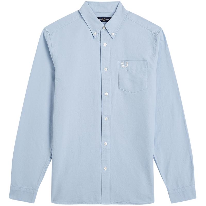 FREDPERRY纯色长袖衬衫