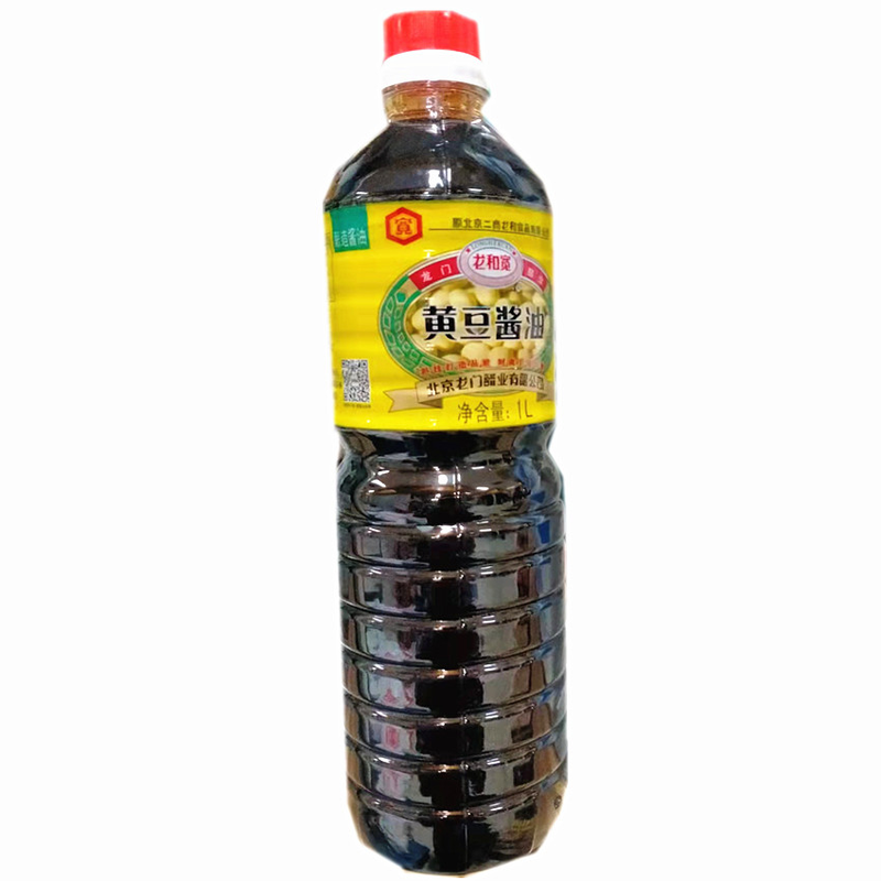 l和田宽黄豆酿造酱油龙和宽黄豆酱油1L酿造生抽炒菜烹调凉拌