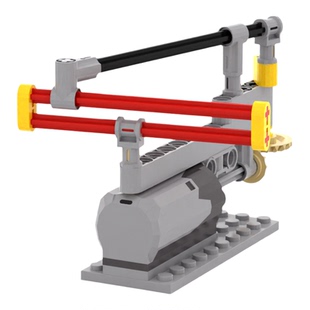 小小工程师国产积木小颗粒机械组模型科技拼装套装曲柄翻转机构