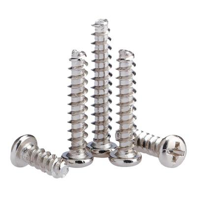 镀镍PB十字圆头平尾自攻螺丝